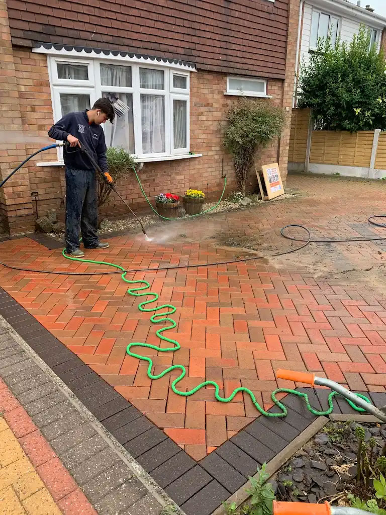 pressure washing driveway, staffordshire